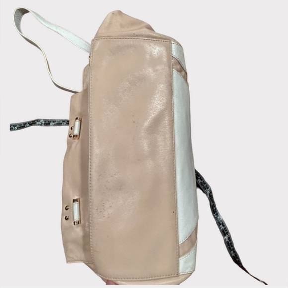 Badgley Mischka pink two- toned handbag - Picture 7 of 12